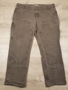 Carhartt Double Knee BN3334-M Relaxed Fit Duck Canvas Utility Work Pant 44x32